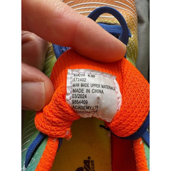 Brava Indoor/Outdoor Cleats Youth 4.5D Rainbow Multi-Color - Picture 5 of 5